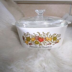 CORNINGWARE Vintage Corning ware A-3-B 3LSpice of Life L'echalote La Marjolaine